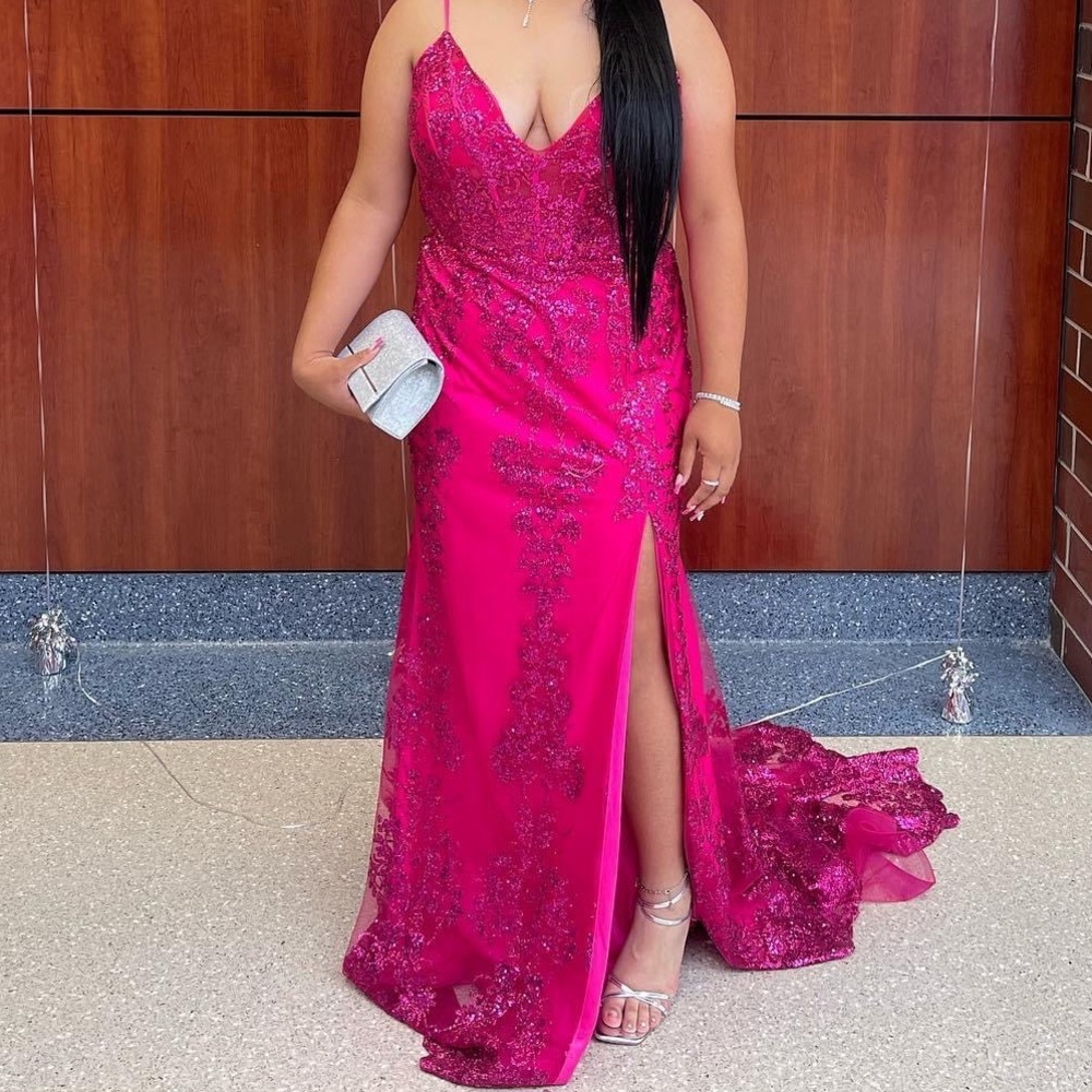 Fuchsia Prom Dress